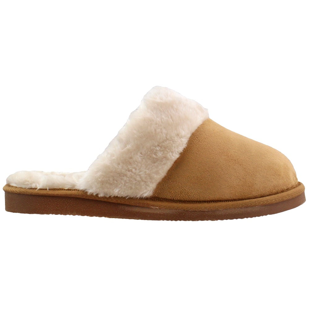 Corkys Womens Snooze Scuff Slippers Casual Off White 