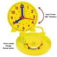 thumbnail image 4 of Learning Clock for Kids, Demonstration Teaching Clock Telling the Time Clock Educational Toys Clock for Children Early Education Learn Time-4 Inch, 4 of 7