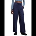 thumbnail image 3 of Pantalones Anchos y Cómodos para Mujer, con Bolsillos Grandes, para Fitness, Yoga y Deportes Casuales. Azul Marino M, 3 of 10