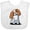 AA-White, variant on Inktastic Kc Cavalier Spaniel Boys or Girls Baby Bib