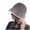 Gray, variant on Luxalzxs Women Winter Crochet Bucket Hat Wide Brim Bucket Hats Color Matching Crochet Knitted Warm Winter Hat Women Fisherman Caps Fashion Streetwear