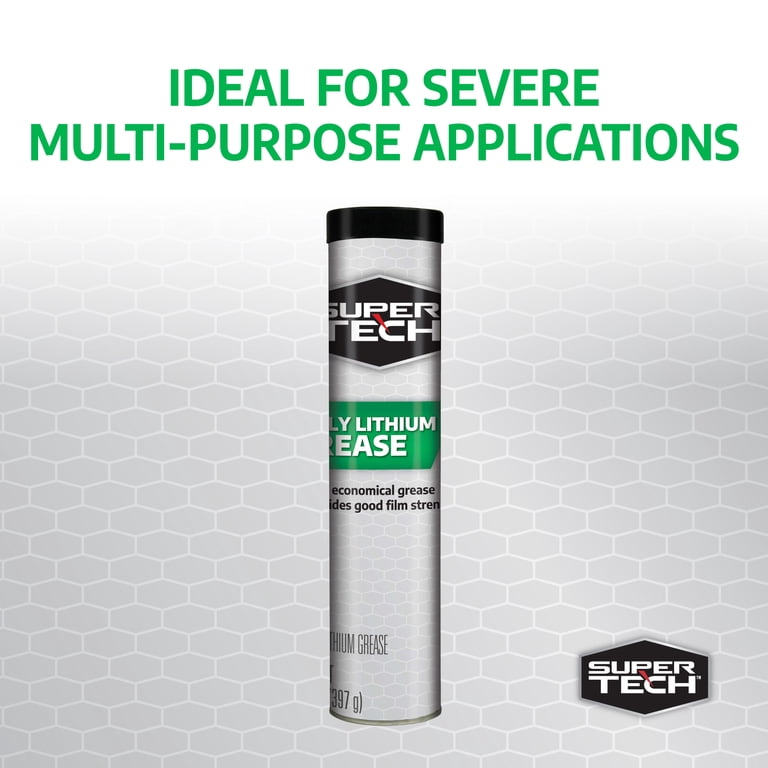 Super Tech Moly-Lithium Extreme Pressure Grease, 14 oz Tube - Heavy Duty  Lubricant for Automotive and Industrial Use - Walmart.com