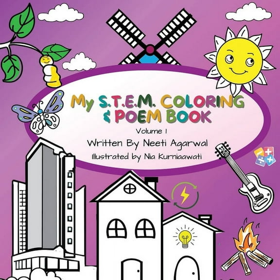 My S.T.E.M Coloring & Poem Book: Volume 1, (Paperback)