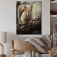 thumbnail image 2 of Designart "Taupe Chestnut Creature Chipmunk" Animals Print on Natural Pine Wood, 2 of 5