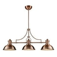 thumbnail image 1 of Elk Lighting Chadwick 3 Light LED Kitchen Island Pendant in Copper, 1 of 2