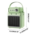 thumbnail image 3 of Fiudx Artículos en oferta con ofertas flash Calentador de humidificación de escritorio Calentador doméstico Calentador de 1200 W Ventilador de calefacción y temporizador inteligente de alta potencia, 3 of 4
