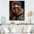 thumbnail image 2 of Designart Fashion Muscular Man With Sun Glasses I Canvas Wall Art, 2 of 5
