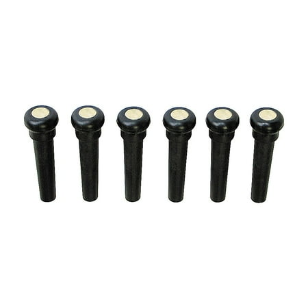 Tusq Acoustic Guitar Saddle - Graph Tech Tusq Ivory Acoustic Guitar Bridge Pins Black Pearl Dot