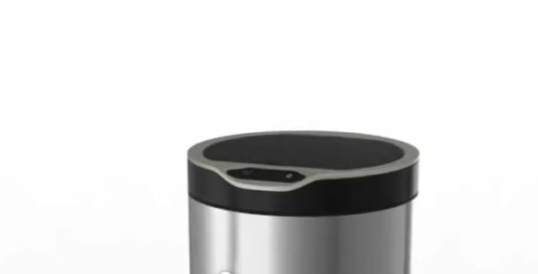 Eco Tech 3.1 Gal Stainless Steel Motion Sensor Kitchen Trash Can, Silver