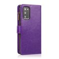 thumbnail image 4 of Allytech Galaxy Note20 Case, PU Leather Zipper Wallet Case 9 Cards Holder Hand Wrist Strap Stand Shockproof Protective Flip Case Cover for Samsung Galaxy Note20 6.7" 5G - Purple, 4 of 8