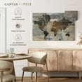 thumbnail image 5 of Elephant Stock Stone World Wall Art - Horizontal Canvas Wall Art - Lobby Wall Decor - Map Canvas - Beige And Gray Decor By Avery Tillmon - 48" x 32", 5 of 8
