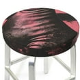 thumbnail image 3 of Susaid Graphic Seal On Stripes Print Elastic Bar Stool Cover Personalized Washable Stool Cover for Barbershop Home Bar Kitchen-13 inch, 3 of 7