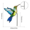 thumbnail image 3 of JoyMoreHome Acrylic Bird Figurine Flower Pot Decor Cute Hummingbird Edge Decoration for Garden Home and Outdoor Lawn Durable and Aesthetic Bird for Planting Pots Decor, 3 of 6