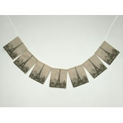 ZKGK Paris Eiffel Tower Banner Bunting Garland Flag Sign for Home Family Party Decoration