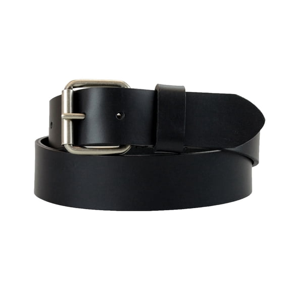 SIZE 32 - ASSEMBLED IN USA 38 MM BLACK CASUAL BELT FROM US STEER & ANTQ NKL US ROLLER BUCKLE