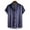 Navy6, variant on TAIAOJING Men's Casual Blouse Summer Printed Turndown Collar Single Short Sleeve Button Down Shirt