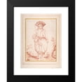 thumbnail image 2 of Giovan Gioseffo dal Sole 15x18 Black Modern Framed Museum Art Print Titled - Standing Countryman Holding a Staff (1654-1719), 2 of 5