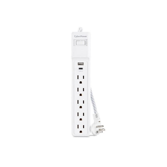 CyberPower P504UC 5-Outlet Surge Protector with USB-A and USB-C Port