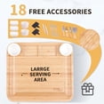 thumbnail image 3 of Bamboo Charcuterie Board Gift Set with Hidden Drawers, Knives & Bowls, 3 of 3