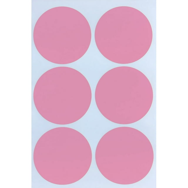Royal Green 2 inch ColorCoding Labels in Pastel Pink for MultiPurpose