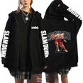 thumbnail image 4 of Sudadera con capucha de Anime Slam Dunk, sudaderas con cremallera Sakuragi de Manga, sudaderas con capucha de lana con cremallera, chaquetas de Hip Hop Unisex, ropa de calle con capucha, 4 of 4