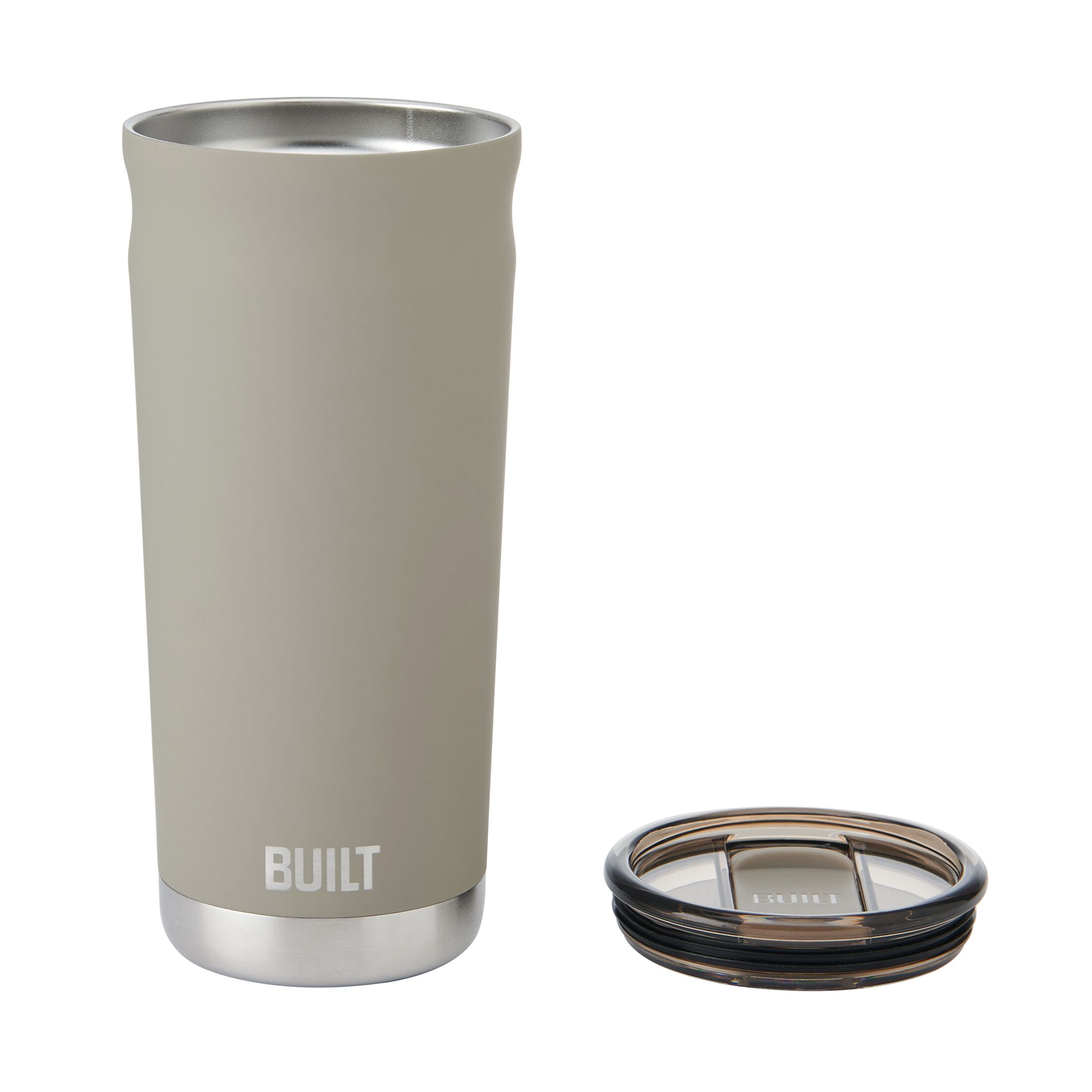 BUILT Torrent 20 oz Stainless Steel Double Wall Insulated Tumbler, Pebble