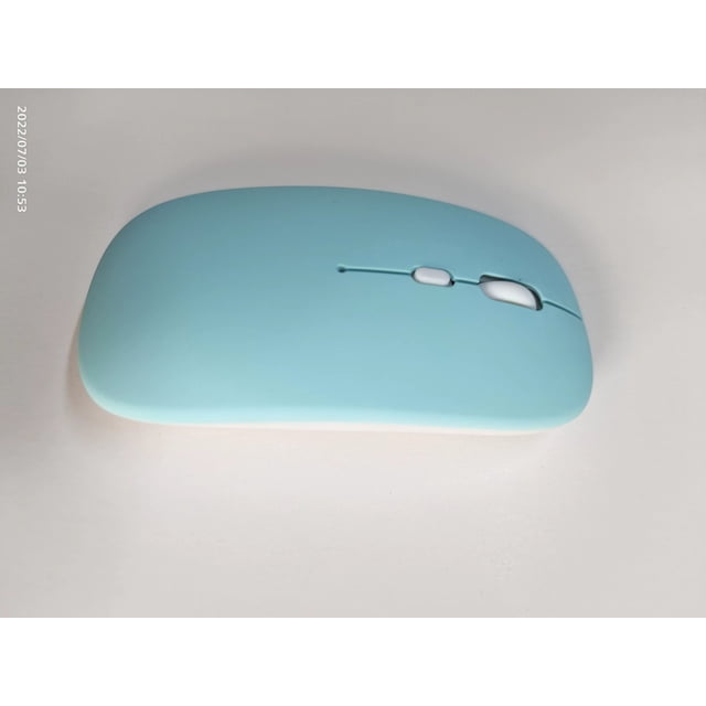 Ratón inalámbrico de modo dual con Bluetooth, carga silenciosa, para computadora portátil, juegos de oficina, ratón luminoso