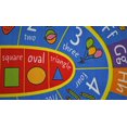 thumbnail image 2 of KC Cubs Playtime Collection ABC Alphabet, Numbers and Shapes Educational Learning & Game Oval Area Rug Carpet for Kids and Children Bedrooms and Playroom, 2 of 5