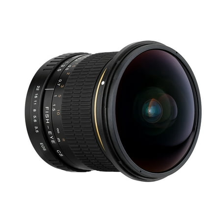 Canon Lenses Sx 170 Kelda 8mm f/3.5 170° Ultra Wide Fisheye Aspherical Circular Lens for Canon EOS DSLR Cameras--Full Frame Compatible ()