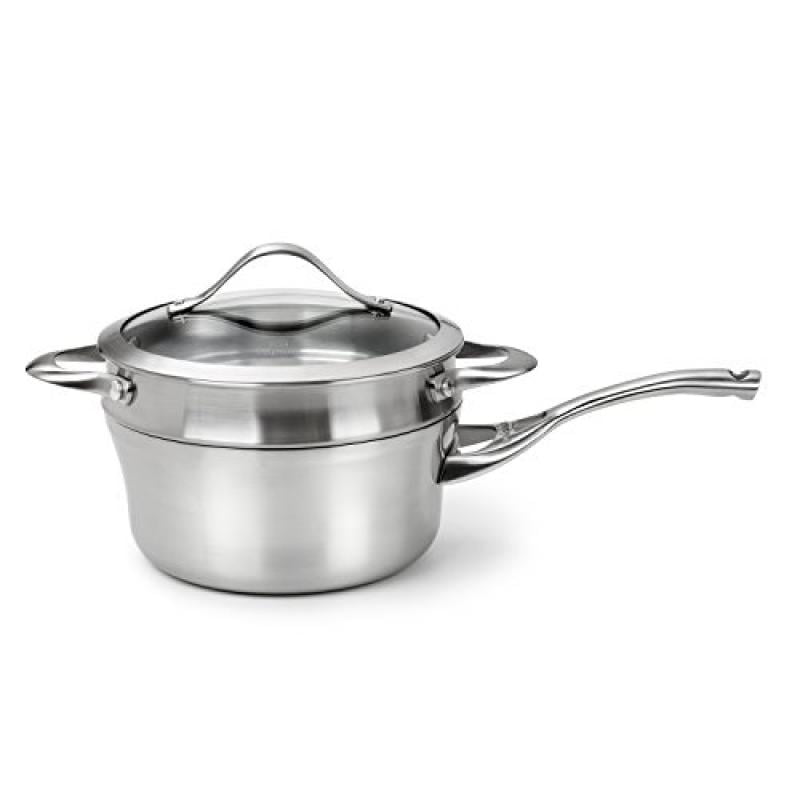 Calphalon Contemporary Stainless Steel 2-1/2-Quart Sauce and Double Boiler.
