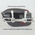 thumbnail image 4 of Saddlebags Motorcycle Hard Saddlebags Universal Side Storage Box Rear Trunk with Light & Lock, 1 Pair, 4 of 7