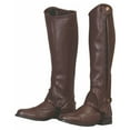 thumbnail image 2 of TuffRider Adult Grippy Grain Half Chaps Chocolate XS, 2 of 2