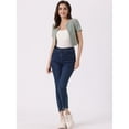 thumbnail image 4 of DARING DIVA Crop Tweed Cardigan Open Front Short Sleeve S Beige, 4 of 6