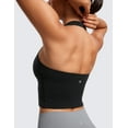thumbnail image 5 of CRZ YOGA Butterluxe Halter Crop Tank Tops for Women Open Back Padded Longline Sports Bras Workout, 5 of 6