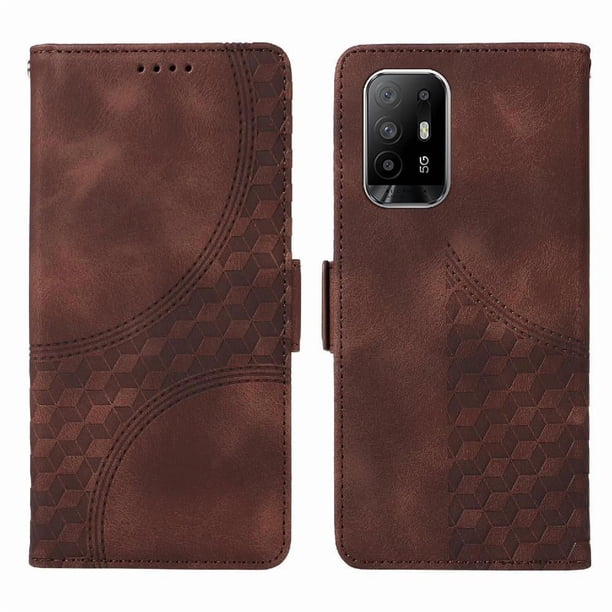 Funda GANGXUN para OPPO Reno 6Z 5G con diseño acolchado elegante, cuero PU, protección total y ajuste preciso