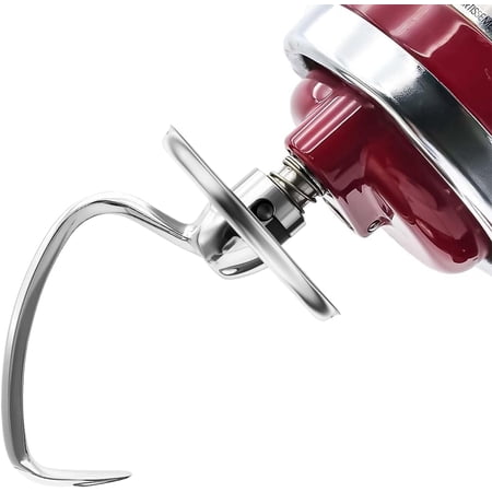 PQPO Spiral Dough Hook Attachment for KitchenAid 4.5-5 Quart Tilt-Head Stand Mixer, Stainless Steel, Rustproof, Dishwasher Safe, 1-Pack