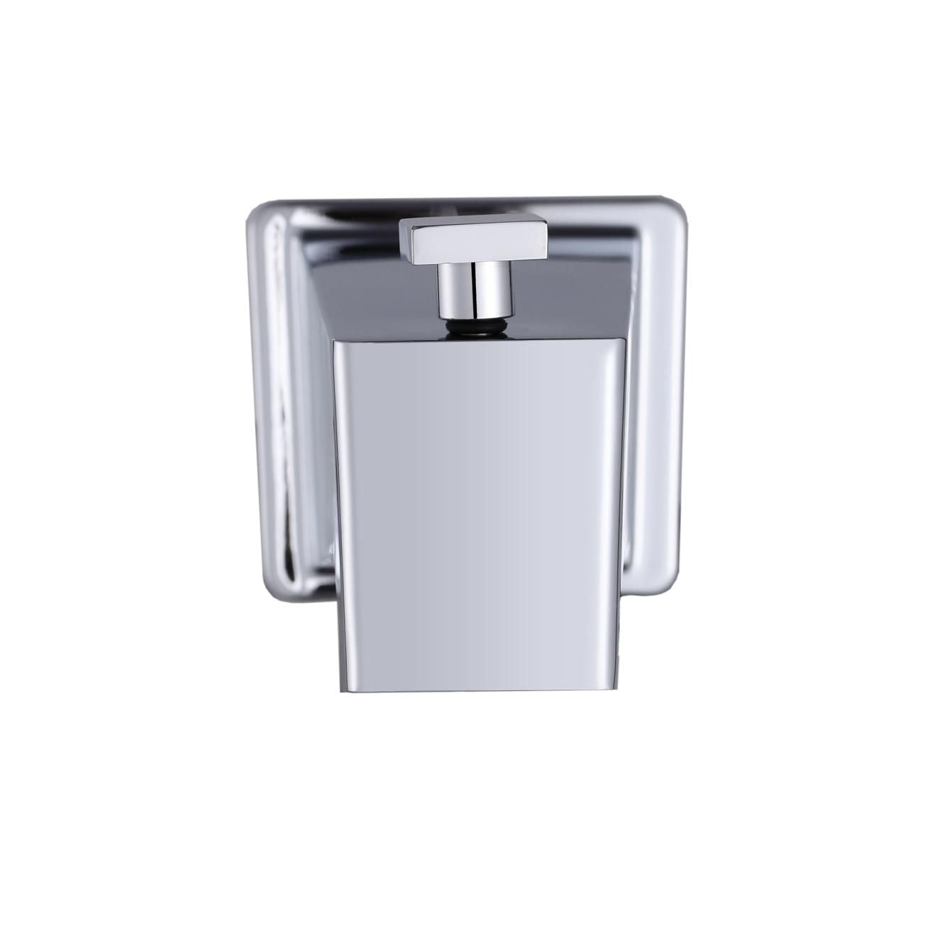 Bec de bain carré d'akuaplus® avec déviateur escamotable et raccord lisse 1/2 po.