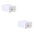 thumbnail image 2 of bedienty Flip Storage Clear Drawer Shoe Box Organiser Stackable Foldable Home Organizer whit 2Set, 2 of 6