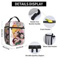 thumbnail image 5 of Portable Insulated Lunch Bag for Men and Women, Reusable Thermal Tote with Front Zipper Pocket, Lightweight Anime Inspired Cooler, 5 of 6