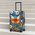 thumbnail image 6 of Fuzoiu Spring Butterfly Flowers Print Suitcase Cover,Washable Luggage Covers for Suitcase,Elastic Luggage Protector Cover,Scratch Resistant Travel Suitcase Covers-Large, 6 of 7
