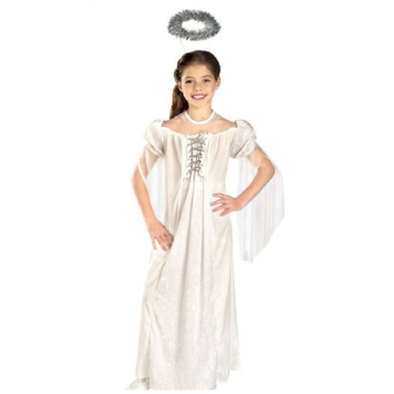 Angel Halo - Silver Tinsel - Holiday - Costume Accessory - Child Teen Adult  