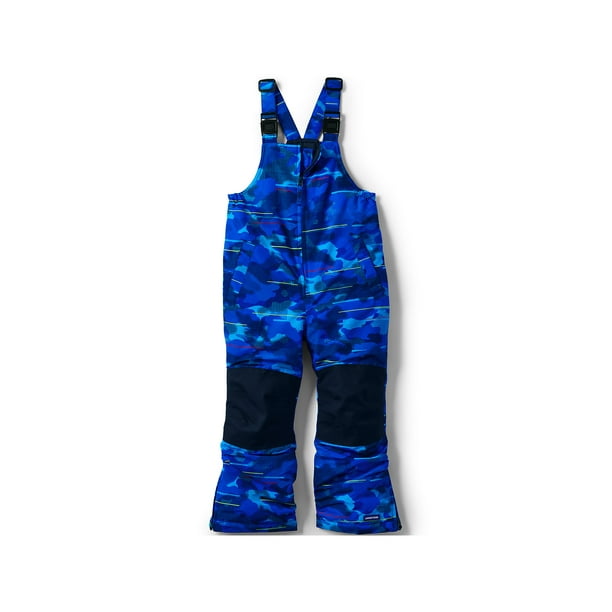 Lands' End Kids Slim Squall Waterproof Iron Knee Snow Bibs