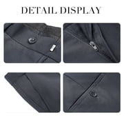 Cloudstyle Mens Slim Fit Double-Breasted Peak Lapel Suit Set - Business Casual Blazer & Trousers with 7 Pockets