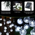 thumbnail image 3 of Solar Powered 30 LED String Light Garden Path Yard Decor Lamp Outdoor Waterproof, 3 of 8