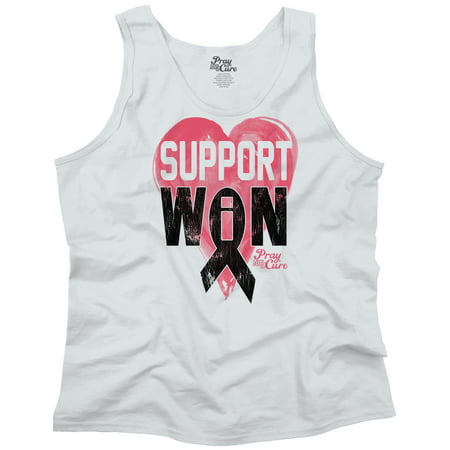 Breast Cancer Awareness Support Win Pray For A Cure Boobs Humor Tank Top T-Shirt by Pray For A (Top 10 Best Boobs)