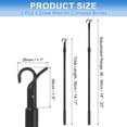 thumbnail image 2 of 2 piezas de varilla de 14"-23" para persianas sin cordón, varilla para subir y bajar cortinas, negra, 2 of 6