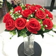 Larmly Artificial Flowers For Cemetery Memorial Flower Bouquet For