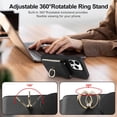 thumbnail image 5 of iPhone 14 Pro Max [8 in 1] Wallet Cover with Card Holder+3 Screen Protector+Camera Cover+Lanyard Crossbody Strap Leather 360°Swivel Ring Stand Heavy Duty Protective Flip Folio Cover 6.7", 5 of 7