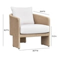 thumbnail image 3 of Alexa Cream Outdoor Armchair, 3 of 7