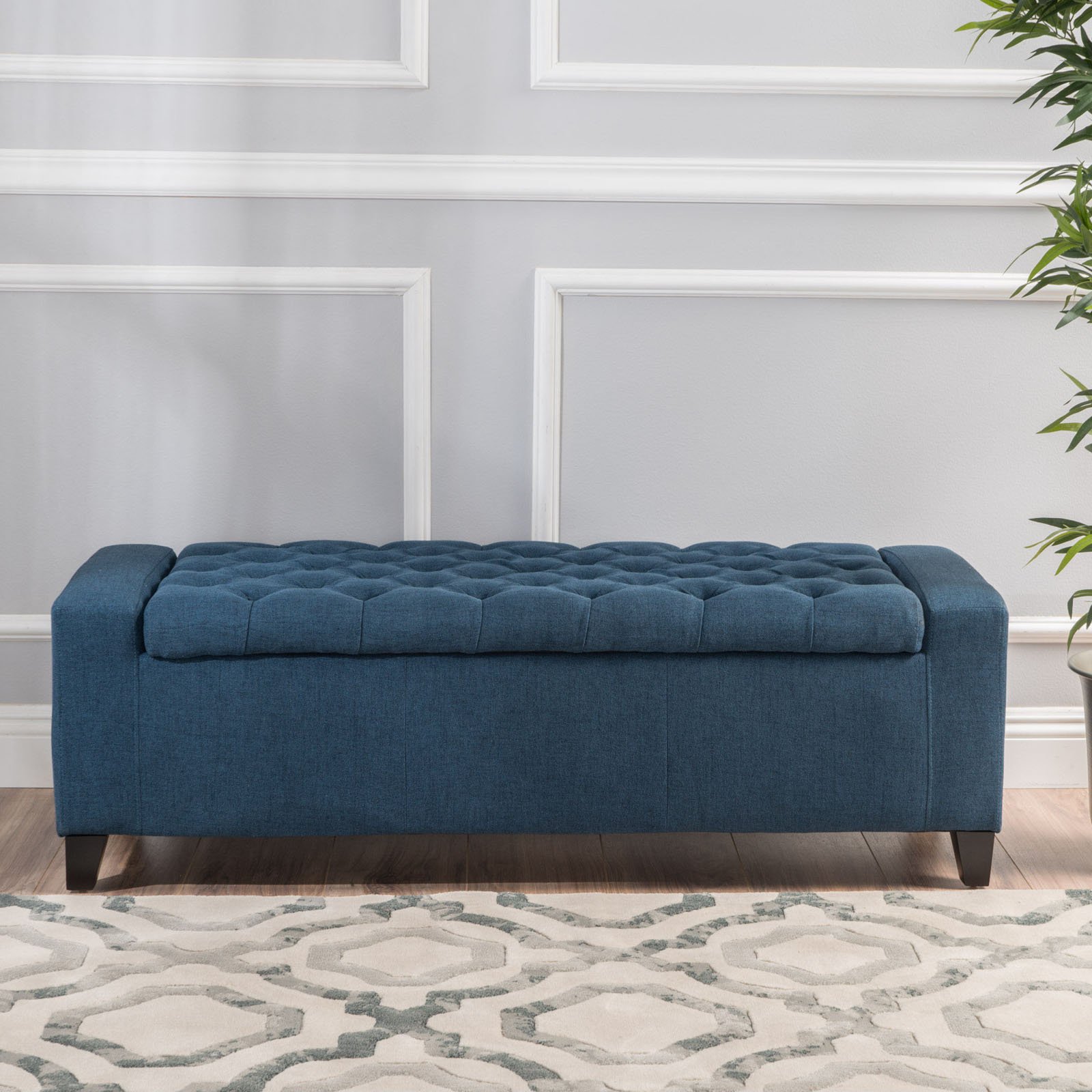 Clarke Fabric Storage Indoor Bench